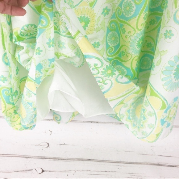 Vintage Lilly Pulitzer White Label Katrina Silk Blend Dress 2 Cottagecore Preppy - Picture 10 of 11